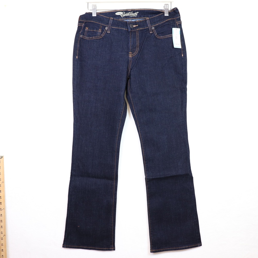 OLD NAVY Dark‎ Wash Sweetheart Bootcut Jeans 10 Petite